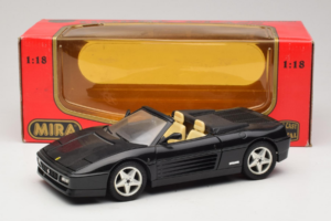 Ferrari 348 Spider Must Hõbedate Velgedega Mira 1:18 6918 Metall - pilt 8/8