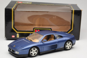 Ferrari 348tb Tumesinine Metallik Bburago 1:18 3039-B1 Metall - pilt 8/8