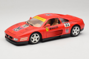 Ferrari 348 TB #32 Pirelli Punane 1989 Bburago 1:18 3039-P1 Metall