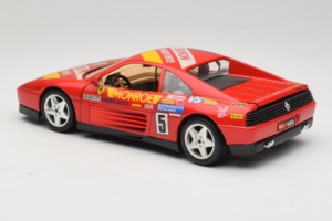 Ferrari 348 TB #5 Monroe Punane 1989 Bburago 1:18 3039-M1 Metall - pilt 7/8