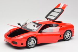 Ferrari 360 Challenge Stradale Punane Hot Wheels 1:18 C0407 Metall - pilt 2/8