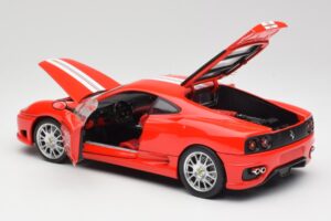 Ferrari 360 Challenge Stradale Punane Hot Wheels 1:18 C0407 Metall - pilt 5/8