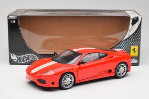 Ferrari 360 Challenge Stradale Punane Hot Wheels 1:18 C0407 Metall - pilt 8/8