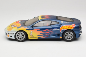 Ferrari 360 Modena Challenge #5 Hot Wheels Purple Fire Livery 1999 Bburago 1:18 29619 Metall - pilt 4/8