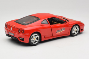 Ferrari 360 Modena Energizer Punane Bburago 1:18 3358-P3 Metall - pilt 3/8