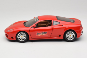 Ferrari 360 Modena Energizer Punane Bburago 1:18 3358-P3 Metall - pilt 4/8