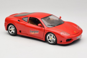 Ferrari 360 Modena Energizer Punane Bburago 1:18 3358-P3 Metall - pilt 6/8
