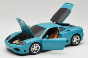 Ferrari 360 Modena Migros Piiratud Väljaanne 333 tk Sinine Bburago 1:18 3358-G1 Metall - pilt 2/8