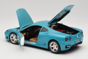 Ferrari 360 Modena Migros Piiratud Väljaanne 333 tk Sinine Bburago 1:18 3358-G1 Metall - pilt 5/8