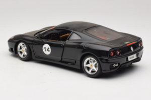 Ferrari 360 Modena #14 Must Piiratud Väljaanne Bburago 1:18 3368-B1 Metall - pilt 7/8