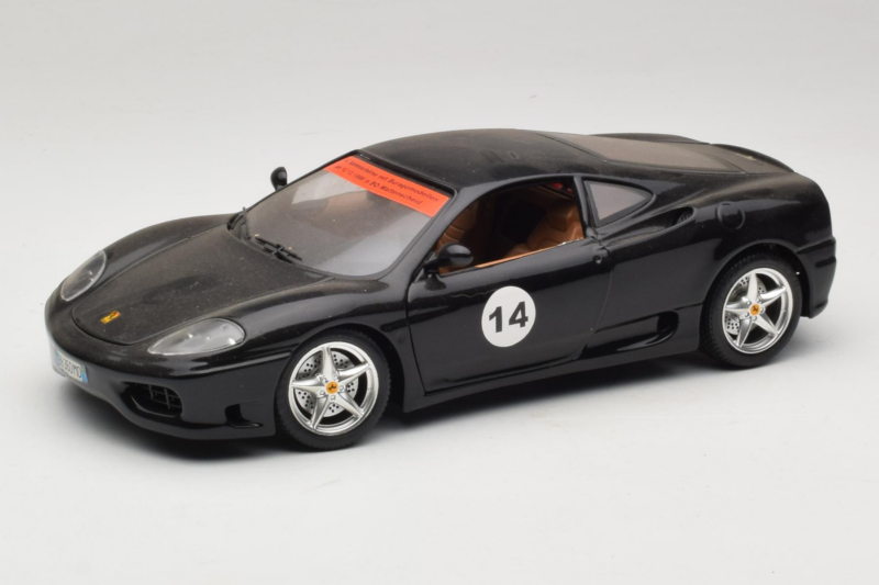 Ferrari 360 Modena #14 Must Piiratud Väljaanne Bburago 1:18 3368-B1 Metall