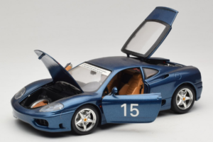 Ferrari 360 Modena #15 Piiratud Väljaanne Sinine Metallic Bburago 1:18 3358-F1 Metall - pilt 2/8