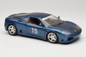 Ferrari 360 Modena #15 Piiratud Väljaanne Sinine Metallic Bburago 1:18 3358-F1 Metall - pilt 6/8
