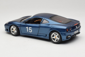 Ferrari 360 Modena #15 Piiratud Väljaanne Sinine Metallic Bburago 1:18 3358-F1 Metall - pilt 7/8