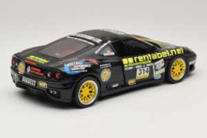 Ferrari 360 Modena Rentabel #314 Gagliardi Must Bburago 1:18 3378-B1 Metall - pilt 3/8