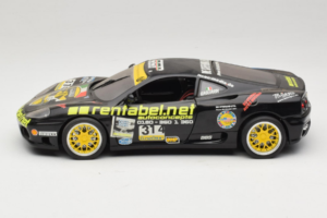 Ferrari 360 Modena Rentabel #314 Gagliardi Must Bburago 1:18 3378-B1 Metall - pilt 4/8