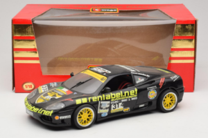 Ferrari 360 Modena Rentabel #314 Gagliardi Must Bburago 1:18 3378-B1 Metall - pilt 8/8