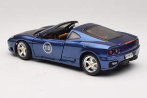 Ferrari 360 Modena Targa Piiratud Väljaanne 333 tk Lilla Metallic Bburago 1:18 3348-F1 Metall - pilt 7/8