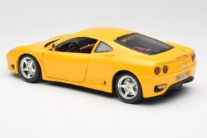 Ferrari 360 Modena Kollane Bburago 1:18 3368 Metall - pilt 7/8