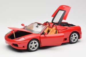 Ferrari 360 Spider Punane Hot Wheels 1:18 FER129 Metall - pilt 2/8