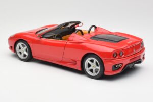 Ferrari 360 Spider Punane Hot Wheels 1:18 FER129 Metall - pilt 7/8