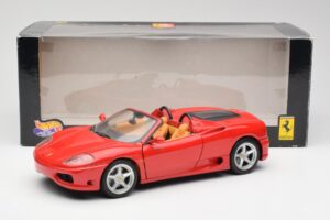 Ferrari 360 Spider Punane Hot Wheels 1:18 FER129 Metall - pilt 8/8