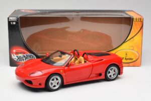 Ferrari 360 Spider Punane Hot Wheels 1:18 57310 Metall - pilt 8/8