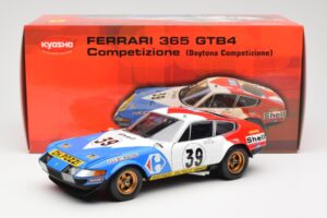 Ferrari 365 GTB/4 #39 J-C. Andruet / Lena 24 Hours of Le Mans 1972 Kyosho 1:18 08164E Metall - pilt 8/8