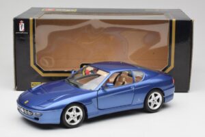 Ferrari 456 GT Blu Pozzi Bburago 1:18 3036-M3 Metall - pilt 8/8