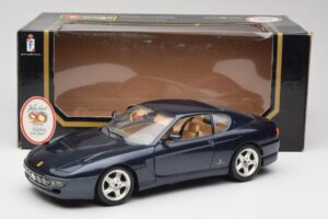 Ferrari 456 GT Sinine Bburago 1:18 3036 Metall - pilt 2/8