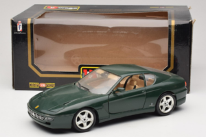 Ferrari 456 GT Tumerohe Bburago 1:18 3046-GR1 Metall - pilt 8/8