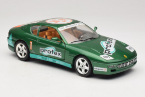 Ferrari 456 GT Profex #1 Roheline 1992 Bburago 1:18 3336-GR1 Metall - pilt 6/8