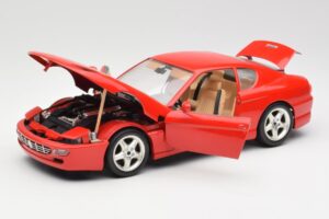 Ferrari 456 GT Punane Bburago 1:18 3036-M1 Metall - pilt 2/8