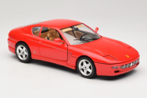 Ferrari 456 GT Punane Bburago 1:18 3046-R1 Metall - pilt 6/8