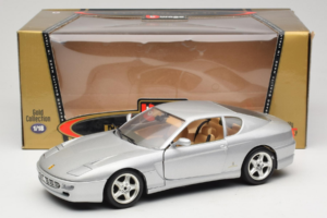 Ferrari 456 GT Hõbe Bburago 1:18 3336-S1 Metall - pilt 8/8