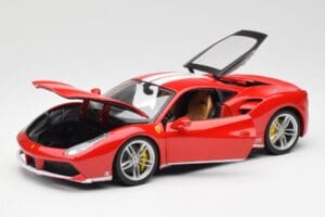 Ferrari 488 GTB Punane Bburago 1:18 18-76102 Metall - pilt 2/8