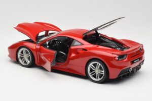 Ferrari 488 GTB Punane Bburago 1:18 18-16008 Metall - pilt 5/8