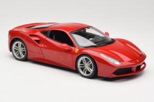 Ferrari 488 GTB Punane Bburago 1:18 18-16008 Metall - pilt 6/8