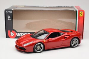 Ferrari 488 GTB Punane Bburago 1:18 18-16008 Metall - pilt 8/8