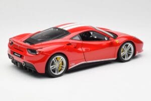 Ferrari 488 GTB Punane Bburago 1:18 18-76102 Metall - pilt 3/8