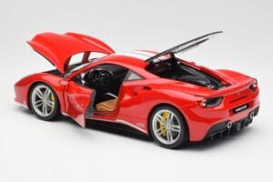 Ferrari 488 GTB Punane Bburago 1:18 18-76102 Metall - pilt 5/8