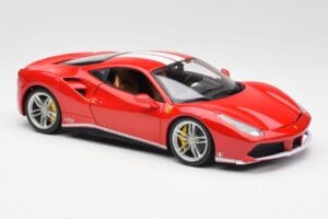 Ferrari 488 GTB Punane Bburago 1:18 18-76102 Metall - pilt 6/8