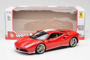 Ferrari 488 GTB Punane Bburago 1:18 18-76102 Metall - pilt 8/8