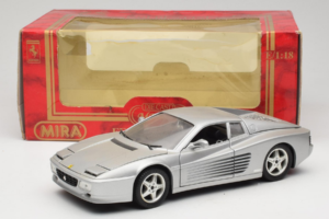 Ferrari 512 TR Hõbedane Mira 1:18 6178-B1 Metall - pilt 8/8
