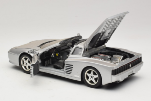 Ferrari 512TR Targa Hõbedane Mira 1:18 6175 Metall - pilt 5/8