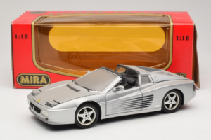Ferrari 512TR Targa Hõbedane Mira 1:18 6175 Metall - pilt 8/8