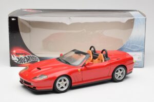 Ferrari 550 Barchetta Pininfarina Punane Bburago 1:18 327660 Metall - pilt 8/8