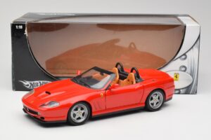 Ferrari 550 Barchetta Rosso Corsa Hot Wheels 1:18 74299294419 Metall - pilt 8/8