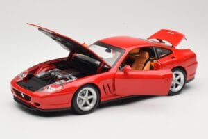 Ferrari 575M Maranello Punane Hot Wheels 1:18 54937 Metall - pilt 2/8