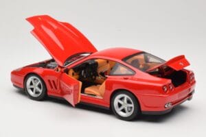 Ferrari 575M Maranello Punane Hot Wheels 1:18 54937 Metall - pilt 5/8
